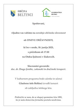 Dan državnosti in zaključni koncert GŠ Beltinci junij 2025